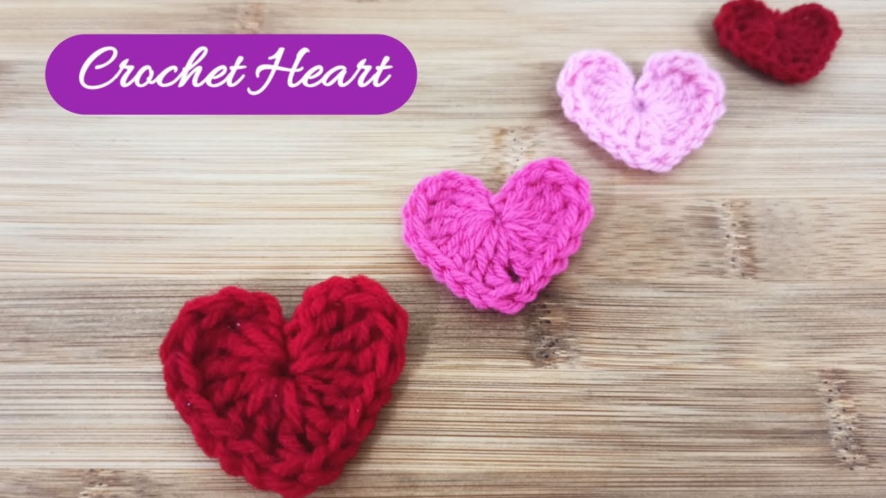 How to Crochet a Heart Applique