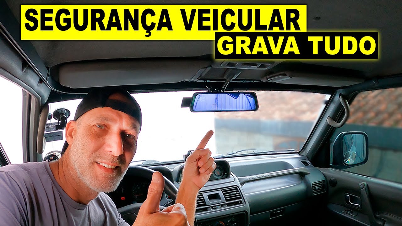 RETROVISOR com CÂMERA  de RÉ e GRAVAÇÃO SIMULTÂNEA compatível com QUALQUER VEÍCULO