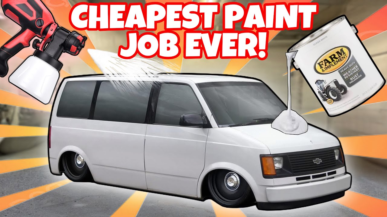 $30 DOLLAR ELECTRIC PAINT GUN & $50 TRACTOR PAINT! CHEAPEST PAINTJOB EVER! LOW BUDGET NO COMPRESSOR
