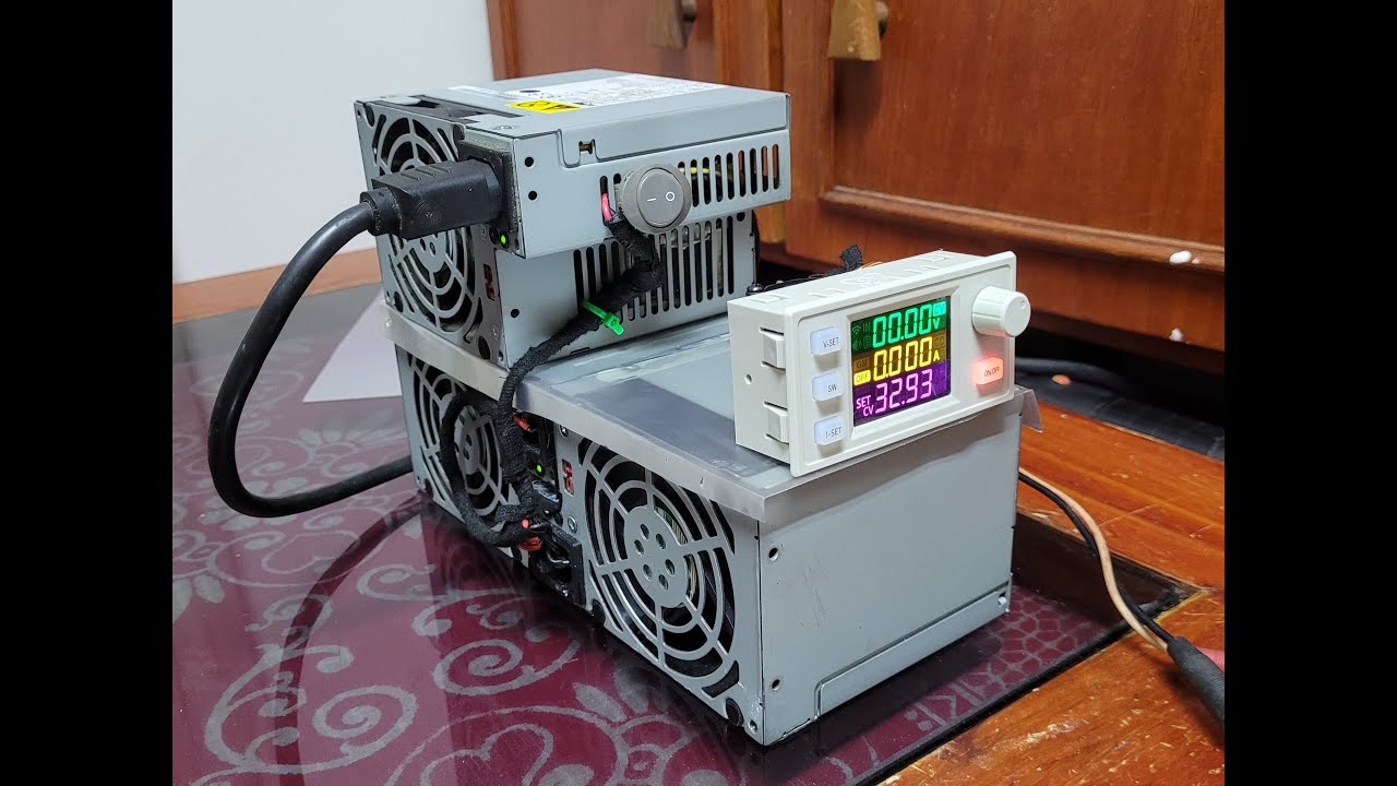 Super Fonte de Bancada Caseira com fonte computador ATX