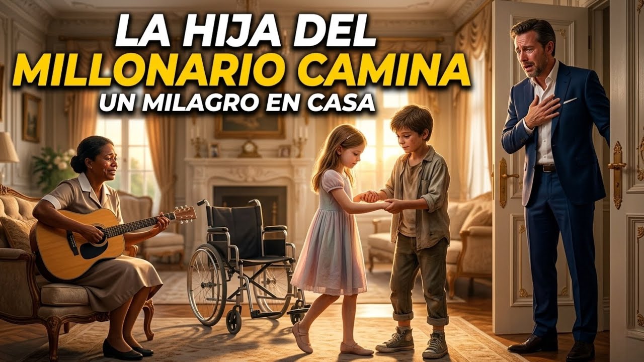 El millonario llegó a casa… y vio a su hija caminar por primera vez