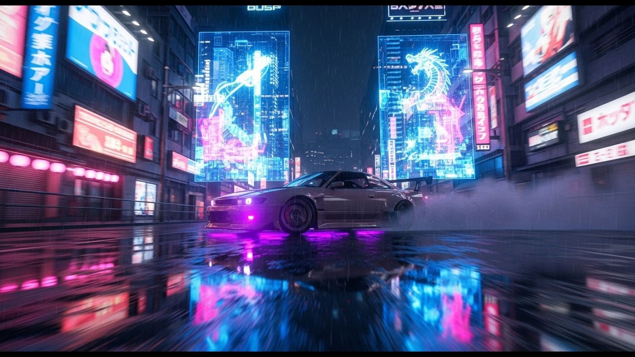 Tokyo Neon Drifter | Cyberpunk Night Drive Electronic