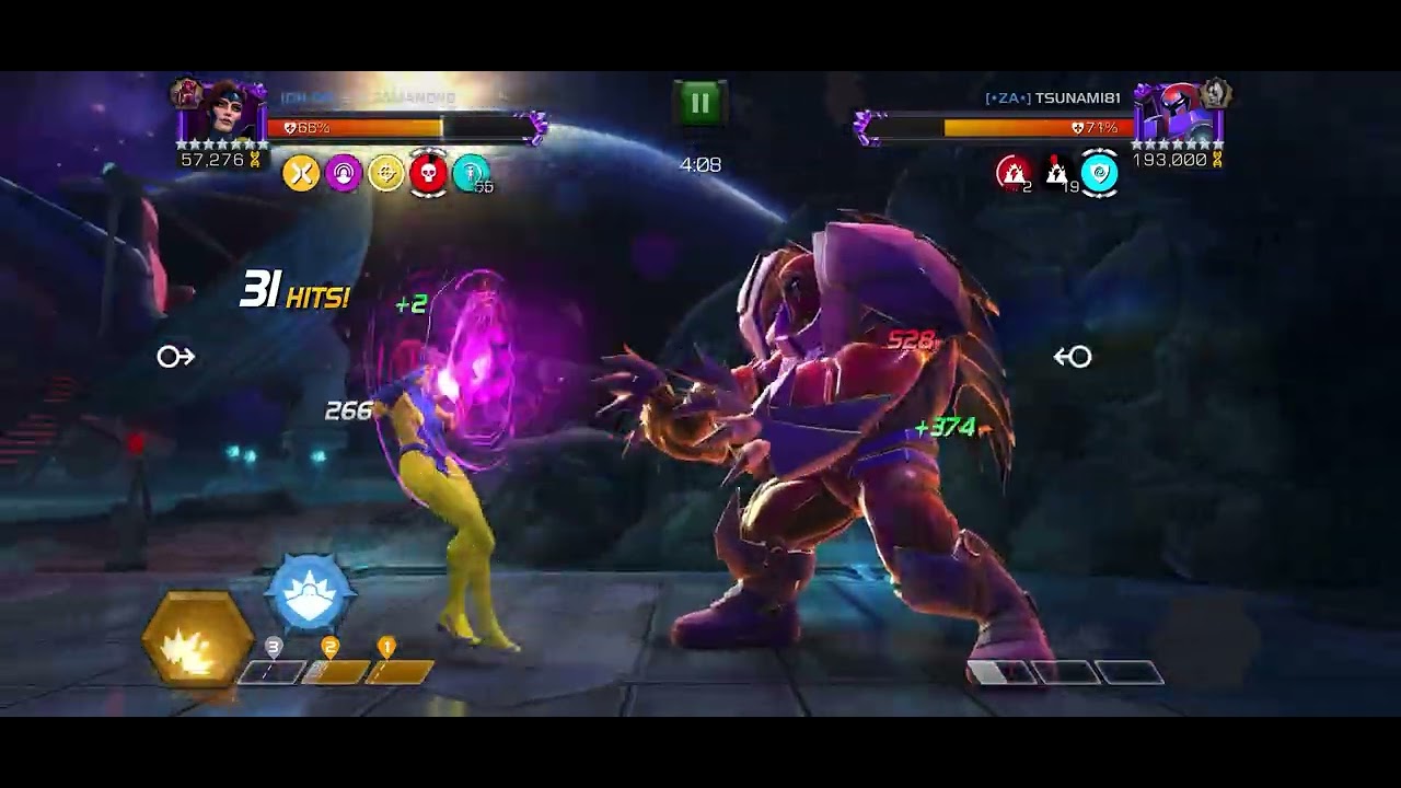 Season 65 Jean Grey vs Node 49 Onslaught