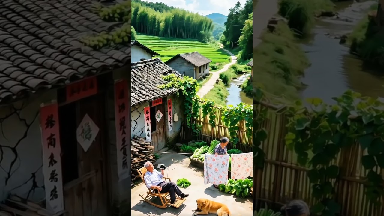 tension free life village simple rural life 