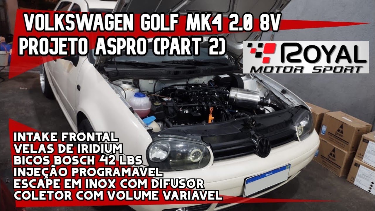 VW Golf Mk4 2 0 Preparação Aspro -Part 2