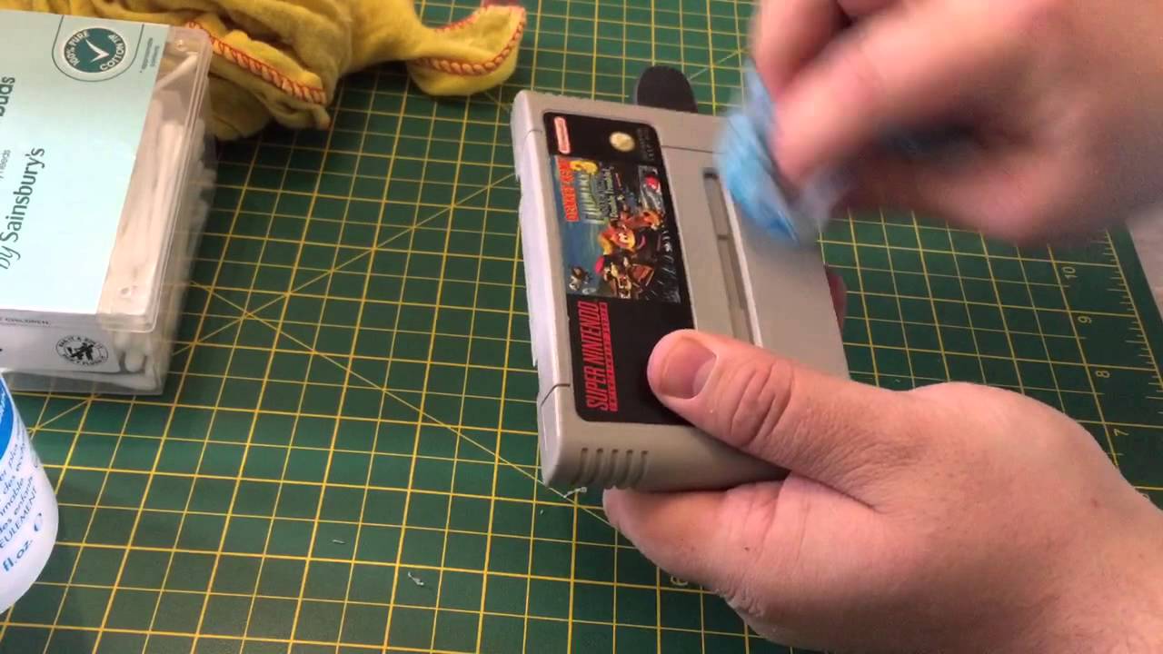 How to clean an old SNES game!
