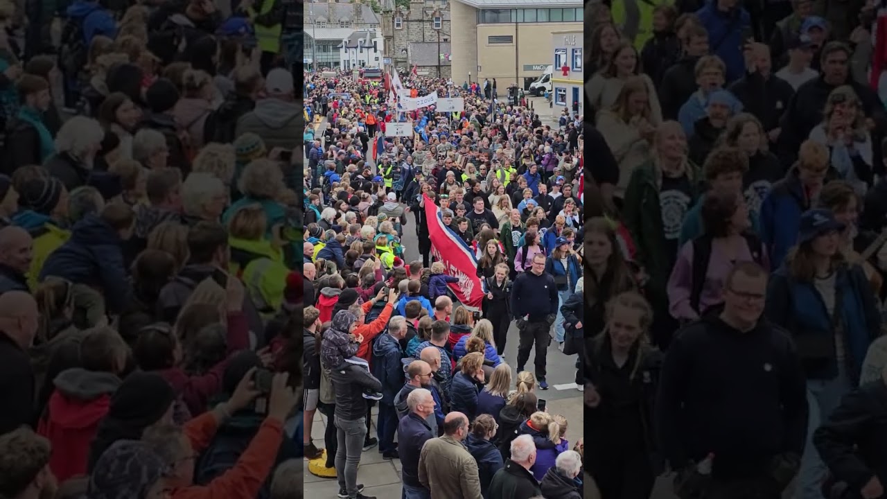 2023 Lerwick Tall Ships Crew Parade.