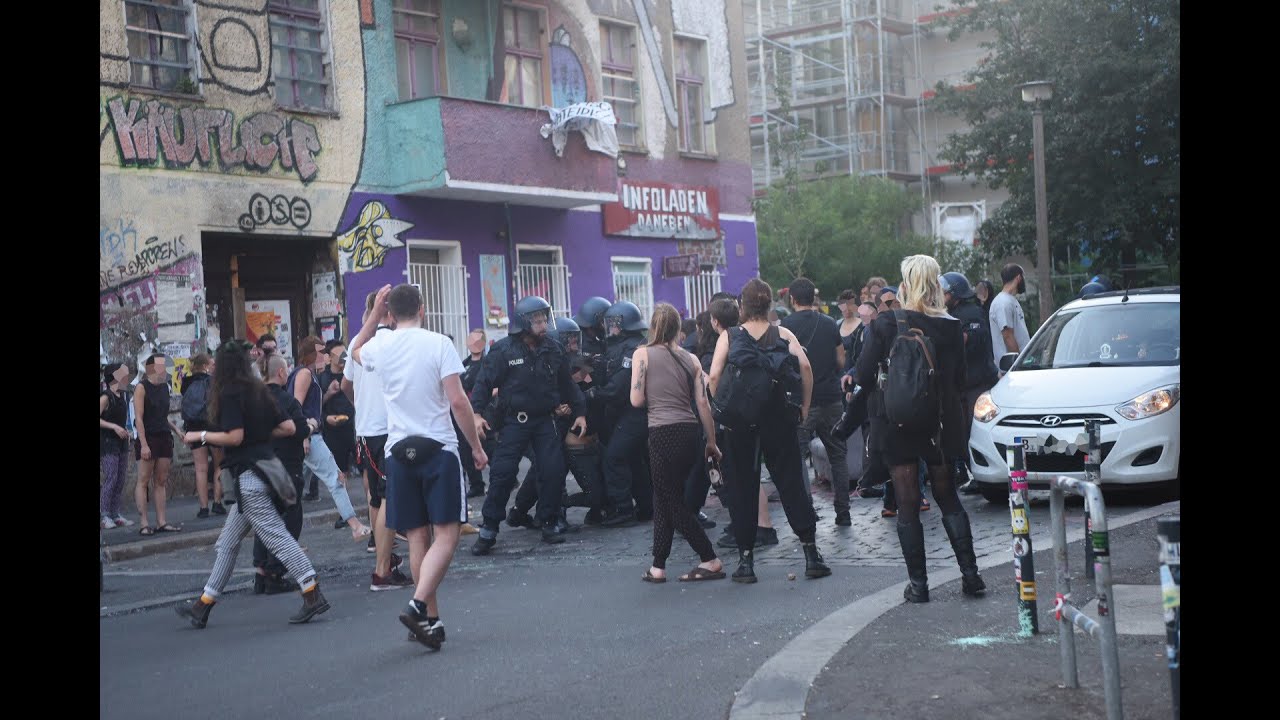Berlin-Friedrichshain: Tumulte in der Rigaer Stra&szlig;e &ndash; mehrere Festnahmen