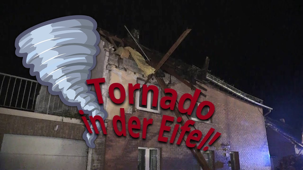 Tornado in Roetgen in der Eifel hinterlässt Schneise der Verwüstung