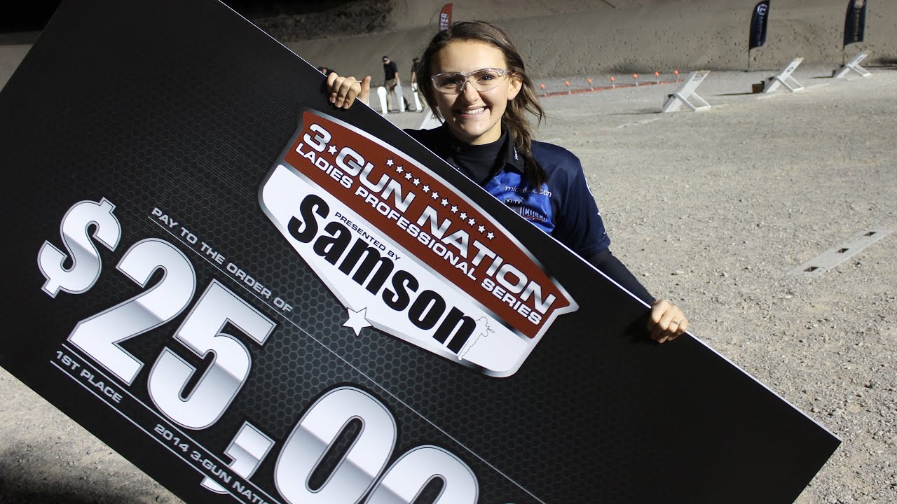 Lena Miculek Afentul wins the 2014 3-Gun-Nation SHOT show shoot-off!