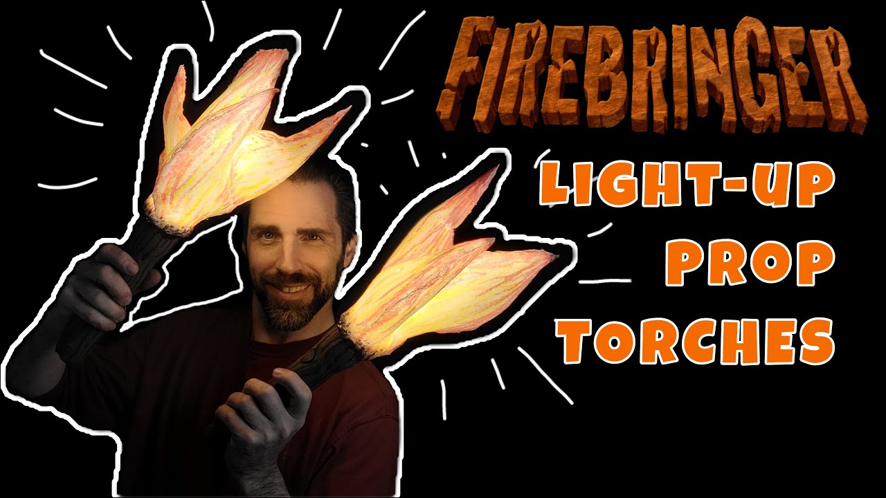 Как сделать светящиеся бутафорские факелы! Серия Firebringer E1