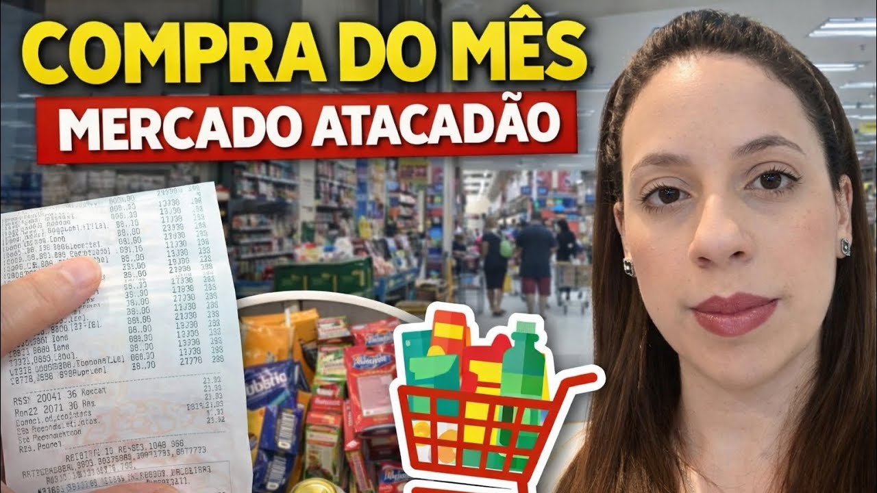ATACADÃO: Quanto gastei na compra do mês? | VLOG + Organização  