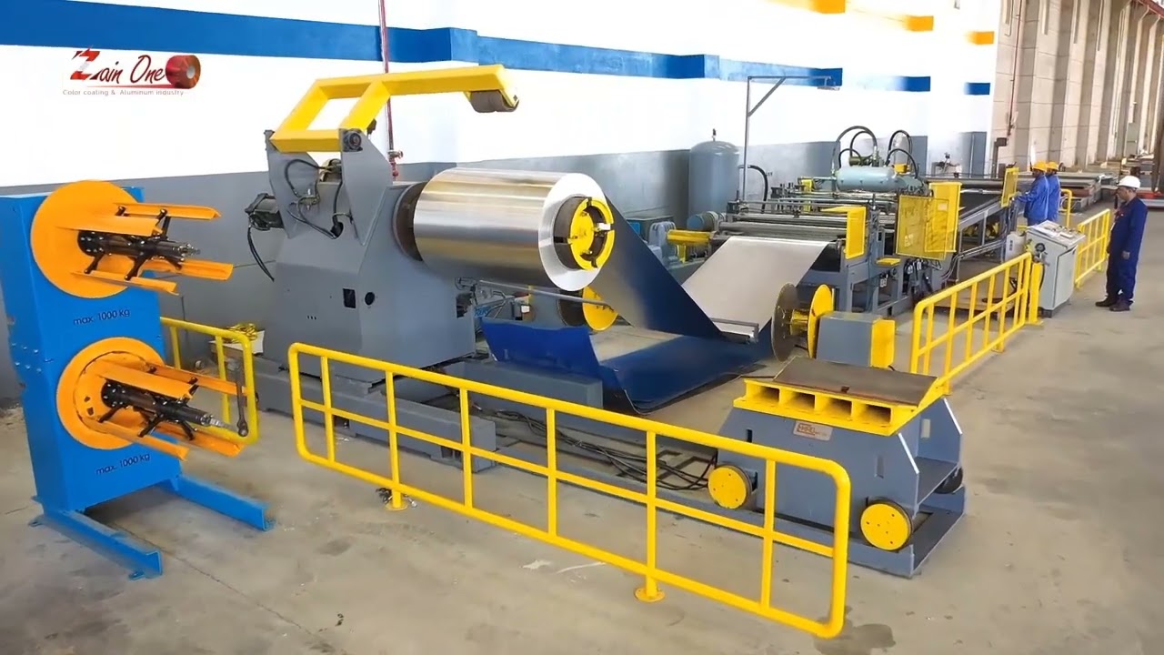 Zain One Industry factory slitting line video cut to length machine line slitting line machine