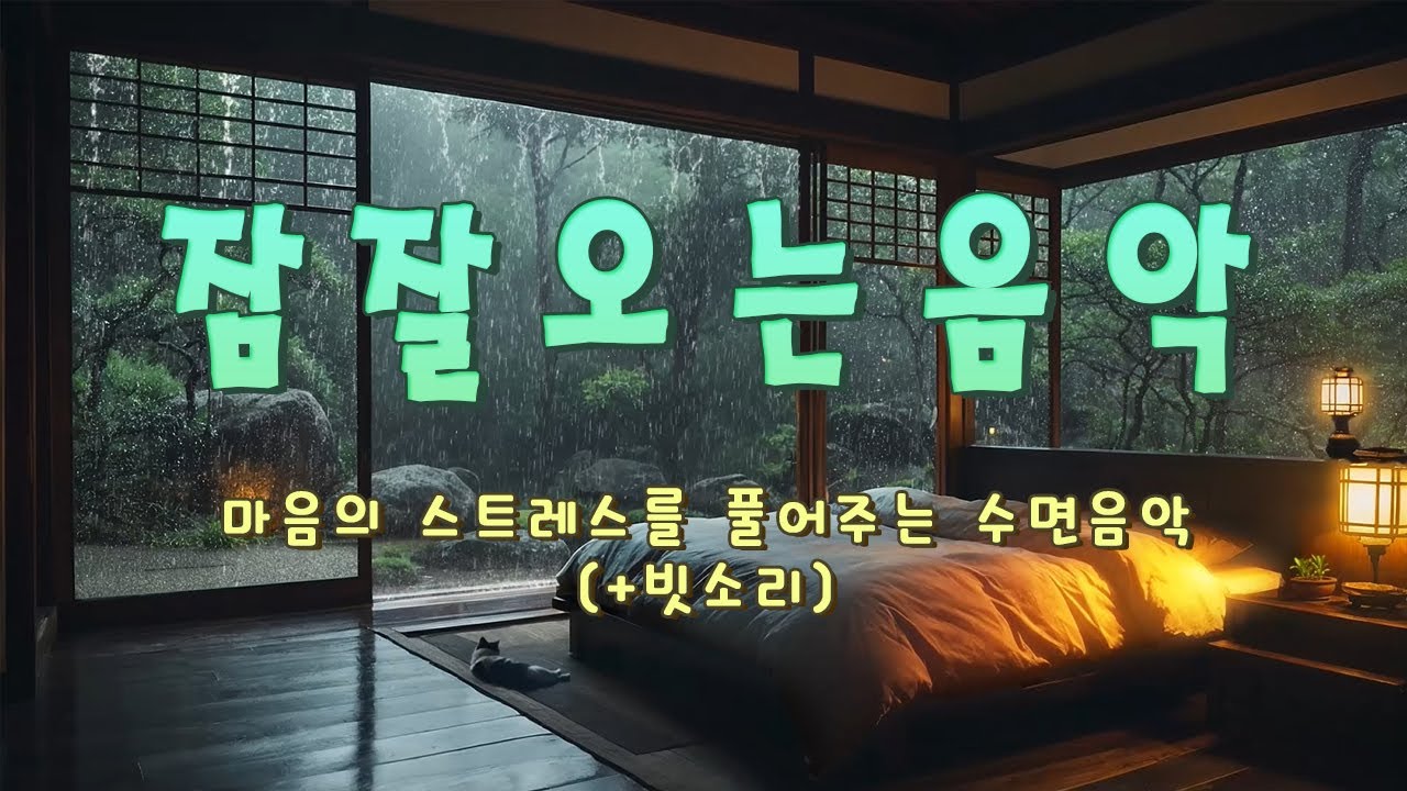 듣자마자 떡실신하는 수면유도음악 (+빗소리) ☁ 잠들때 듣는 음악, 잠오는 음악, 불면증 치료 음악, 편안한 명상음악, 힐링음악, 스트레스 해소 음악