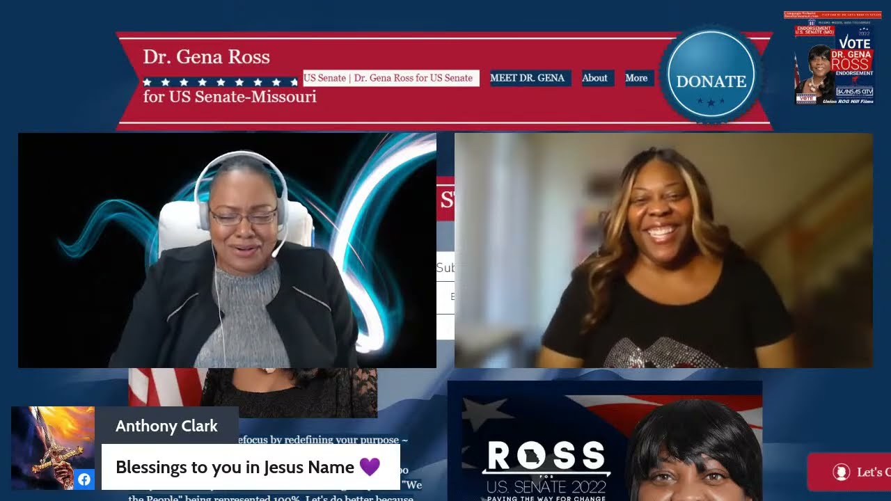 “It’s Almost Time; Vote Ross for US Senate MO 2022.”