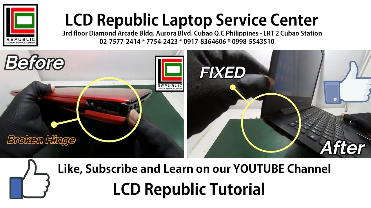Lenovo Ideapad 500s-13isk Hinges Repair