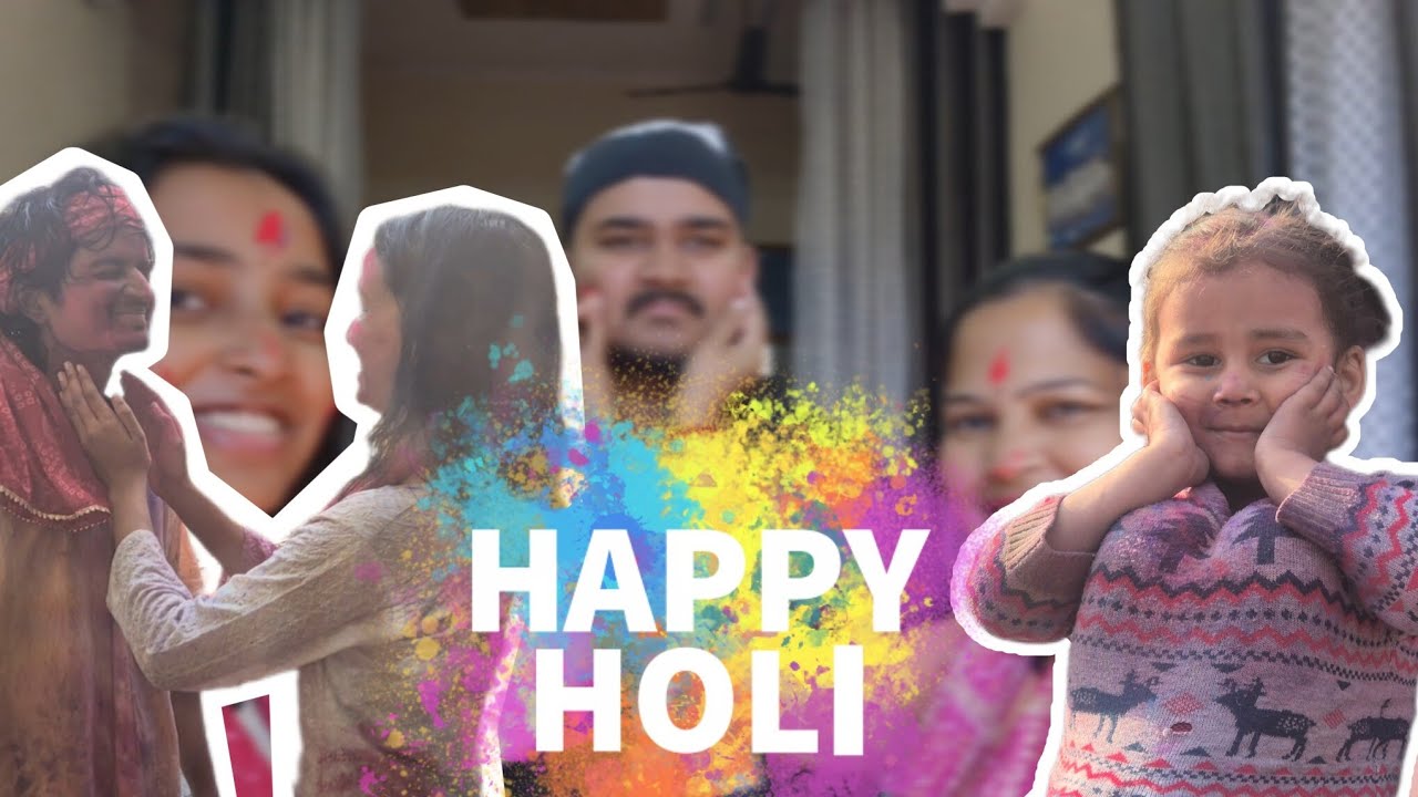 Holi vlog on the menu today 😋 