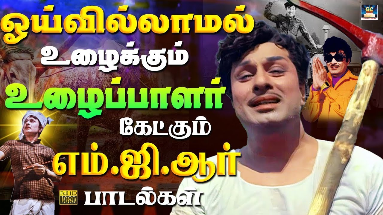 ஓய்வில்லாமல் உழைக்கும் உழைப்பாளி கேட்கும் எம்.ஜி.ஆர் பாடல்கள் | MGR Motivational Songs | TMS | HD