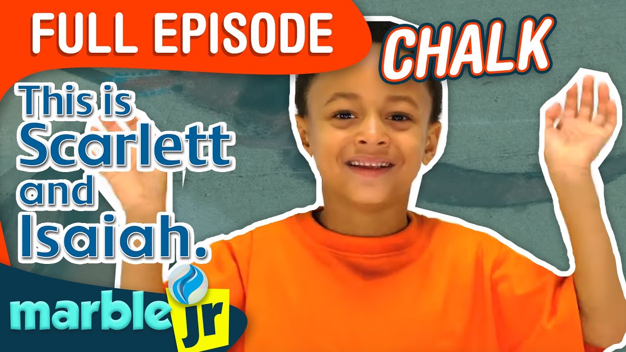 This is Scarlett and Isaiah - Season 1 - This is Isaiah drawing with chalk