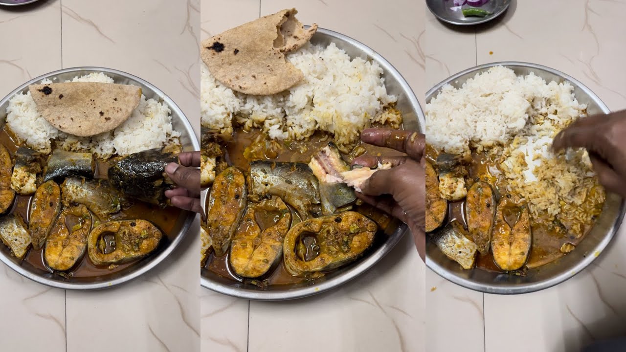 आज तो मज़ा आ गया घर की बनी मछली खाकर 😋👌