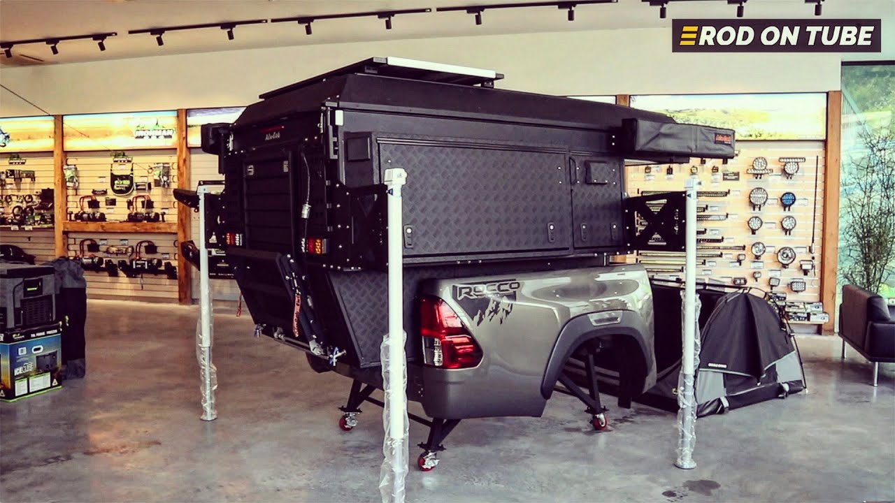 ทรงดีน่าใช้ Khaya Canopy Camper รุ่น 4 ที่นอน ยกเข้า-ออกได้ ติดตั้งกับกระบะได้หลายรุ่น - Rod On Tube