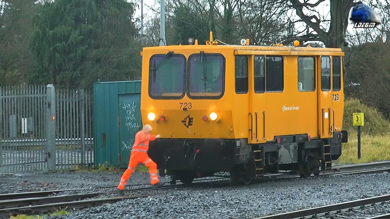 Irish Rail Inspection Vehicle in Kildare Train Station - 05 January 2023