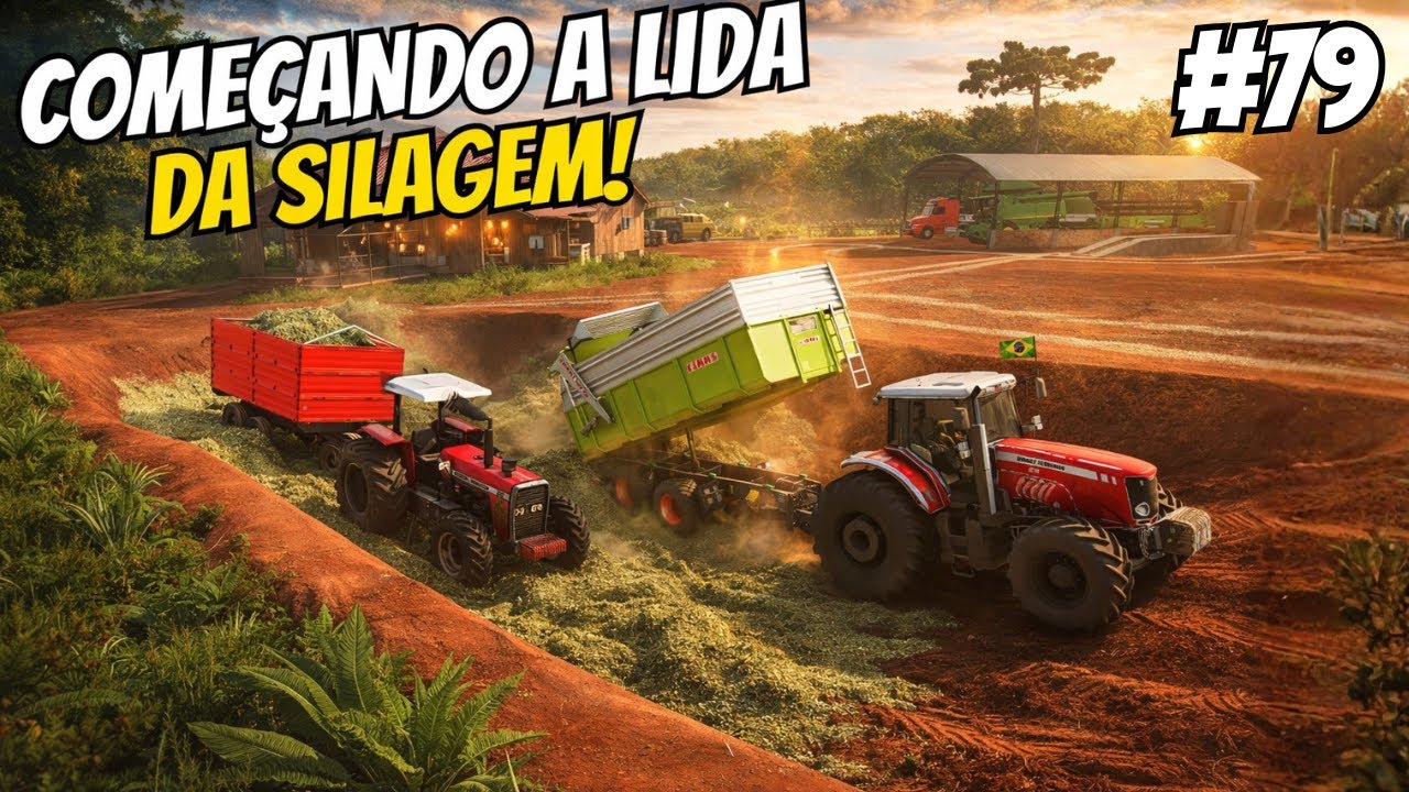 COMEÇAMOS A MEGA LIDA COM SILAGEM NA FAZENDA PITANGUEIRA #79