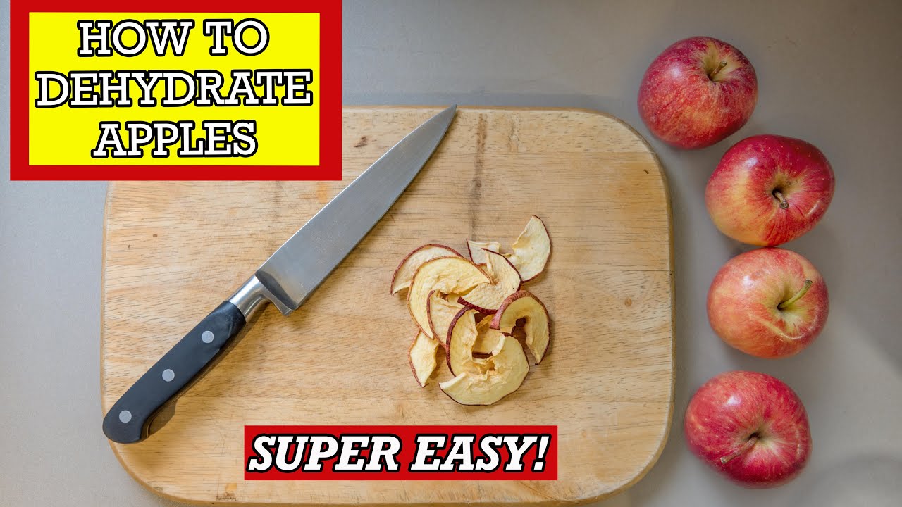 How to DEHYDRATE APPLES - Apple Chips, Super Easy and Delicious Snack!