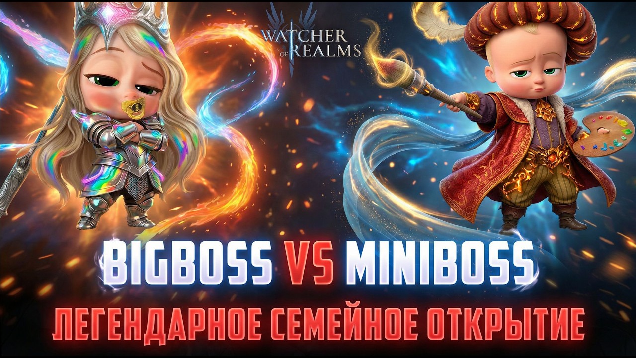 КОПИЛИ КРУТКИ ЧТО БЫ СРАЗИТЬСЯ В ПРЯМОМ ЭФИРЕ! BigBoss VS MiniBoss КОМУ ПОВЕЗЁТ? #watcherofrealms