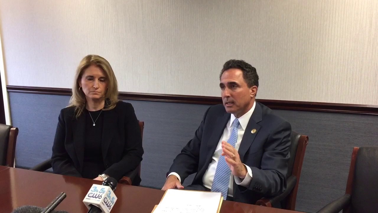 US Attorney Rick Hartunian and Assistant Attorney Lisa Fletcher talk about Oberst plea