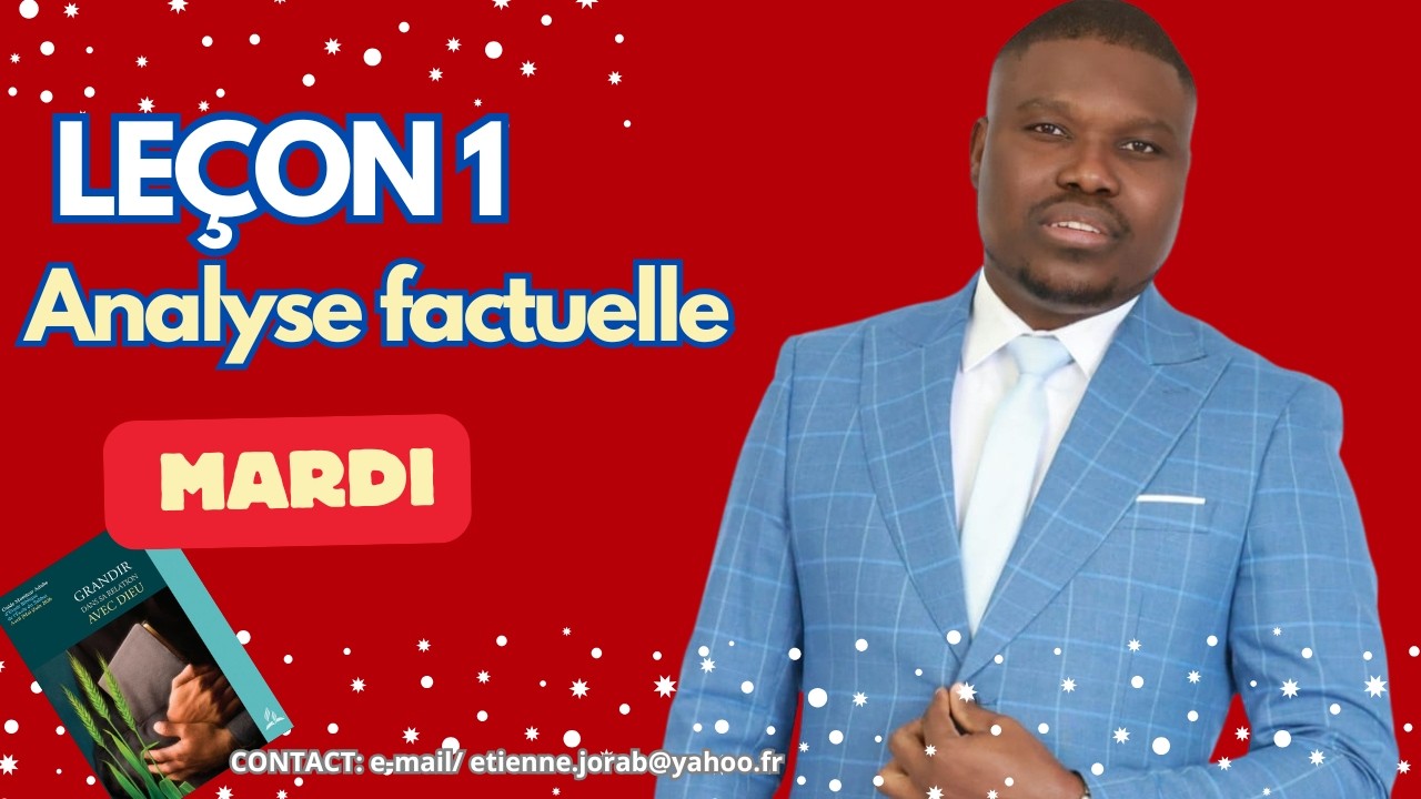 Le&ccedil;on n&deg; 1 - Un amour &eacute;ternel - LUNDI (ECOSSA 2026- TRIMESTRE 2)