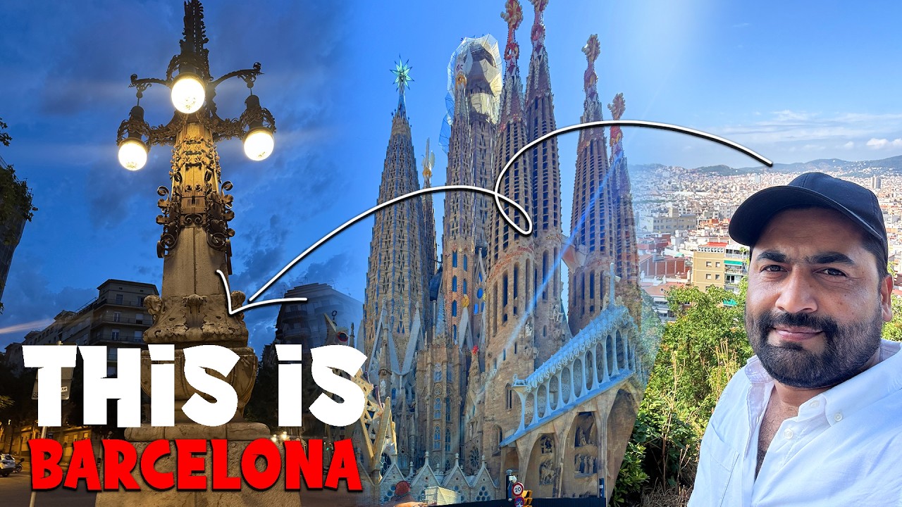 I Explored Barcelona in 12 Hours Sagrada Família, Gothic Quarter & Montjuïc #travel #barcelona #vlog