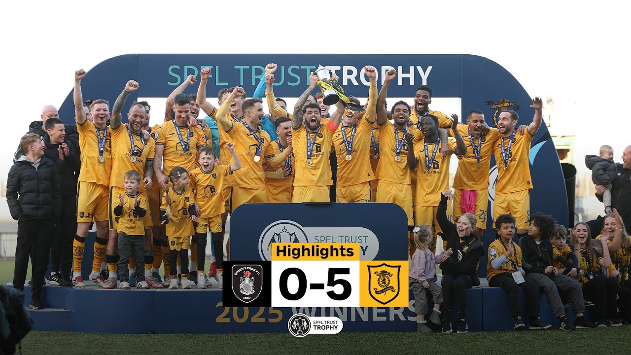 HIGHLIGHTS 🏆 | Queen's Park 0-5 Livingston | SPFL Trust Trophy Final