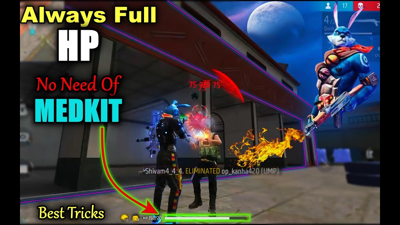 FREE FIRE UNLIMITED HP TRICKS |  WITH STEP BY STEP | 2022
