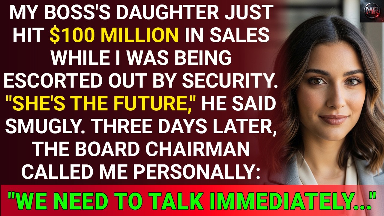 My Boss's Daughter Crossed $100 Million In Sales While I Got Fired—Then The Board Called Me
