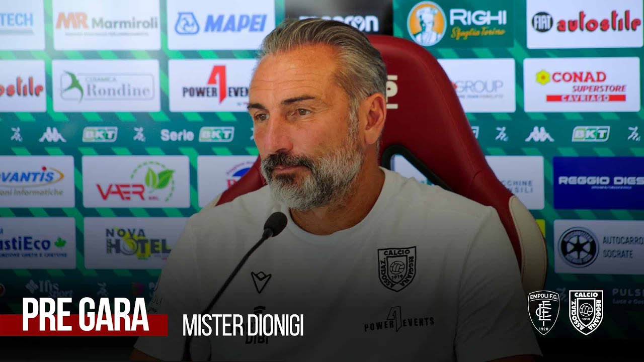 CONFERENZA STAMPA | mister Dionigi pre Empoli-Reggiana