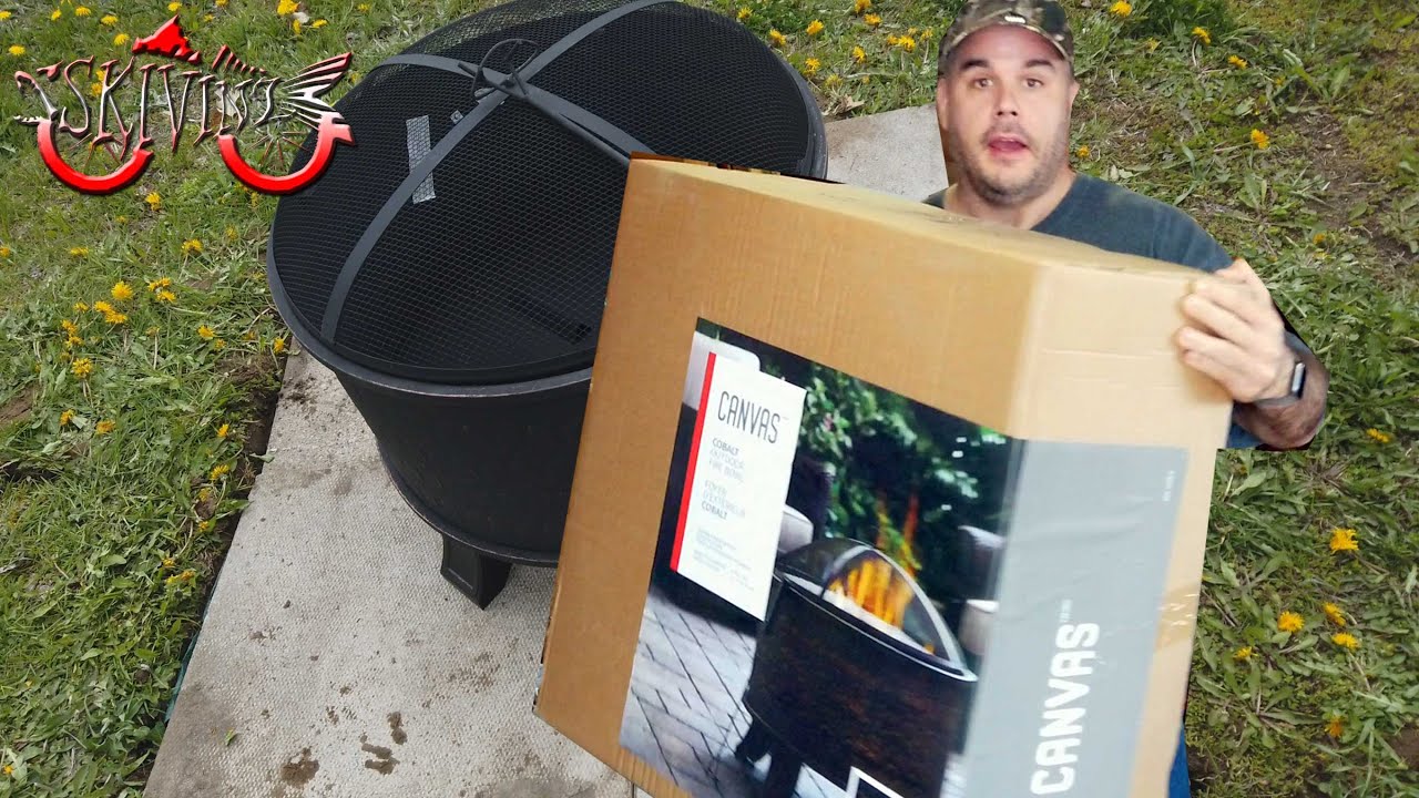 New CANVAS Cobalt Fire Bowl from Canadian Tire