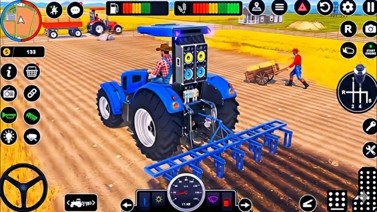 Modern Tractor Farming FS 18 - New Tractor Games - Android Gameplay