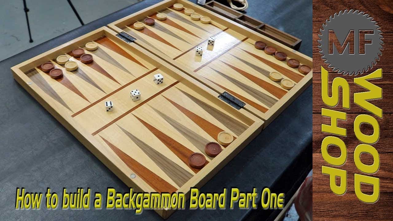 How to build a Backgammon Board Part 1 Veneer Work