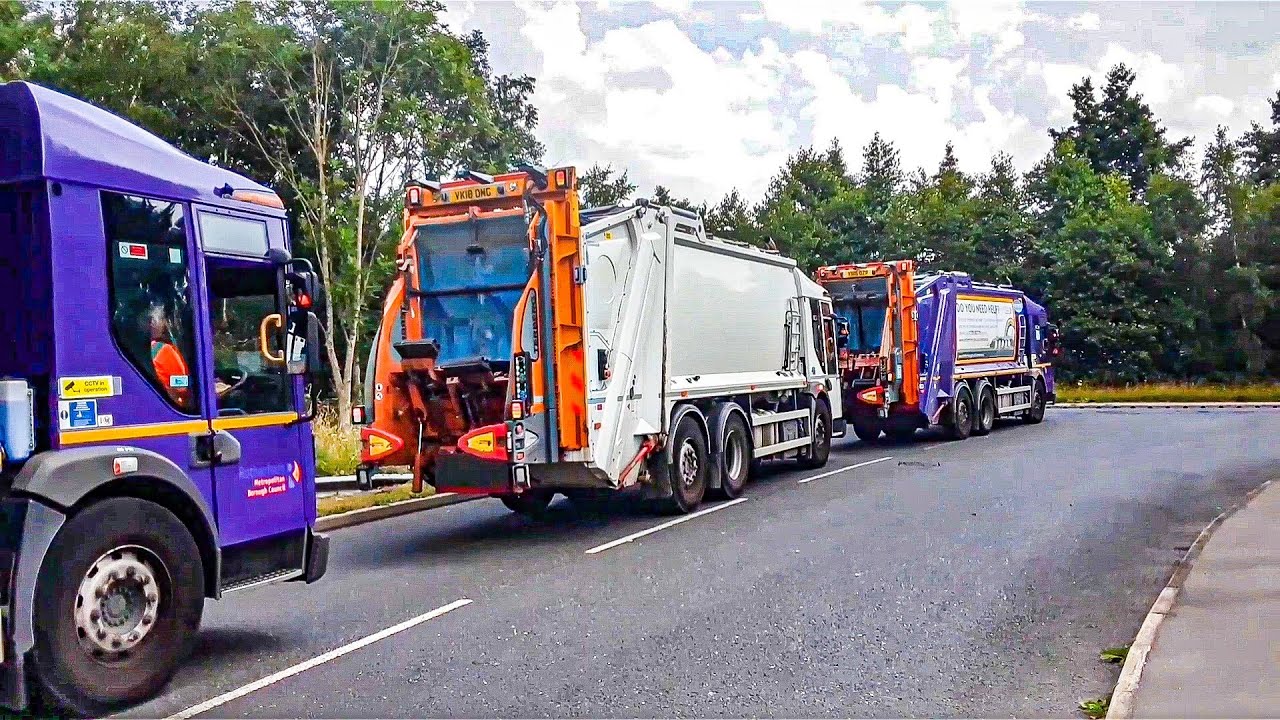 Refuse Trucks at Renewi/BDR Energy Recovery Facility