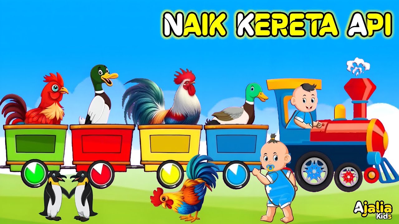 Lagu Anak - NAIK KERETA API - Lagu Anak Trending dan Viral - Lagu Anak Populer