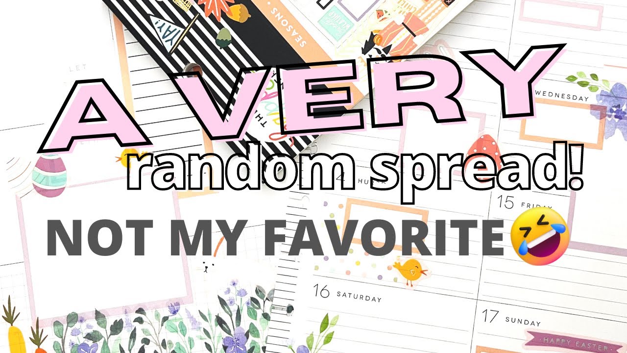 A RANDOM PLAN WITH ME | DASHBOARD HAPPY PLANNER EASTER SPREAD