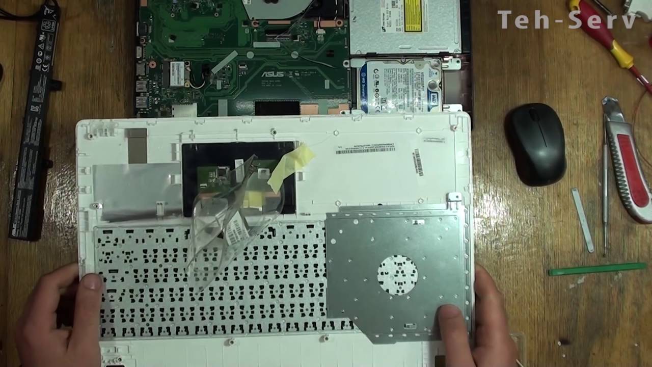 Замена клавиатуры на ASUS X551