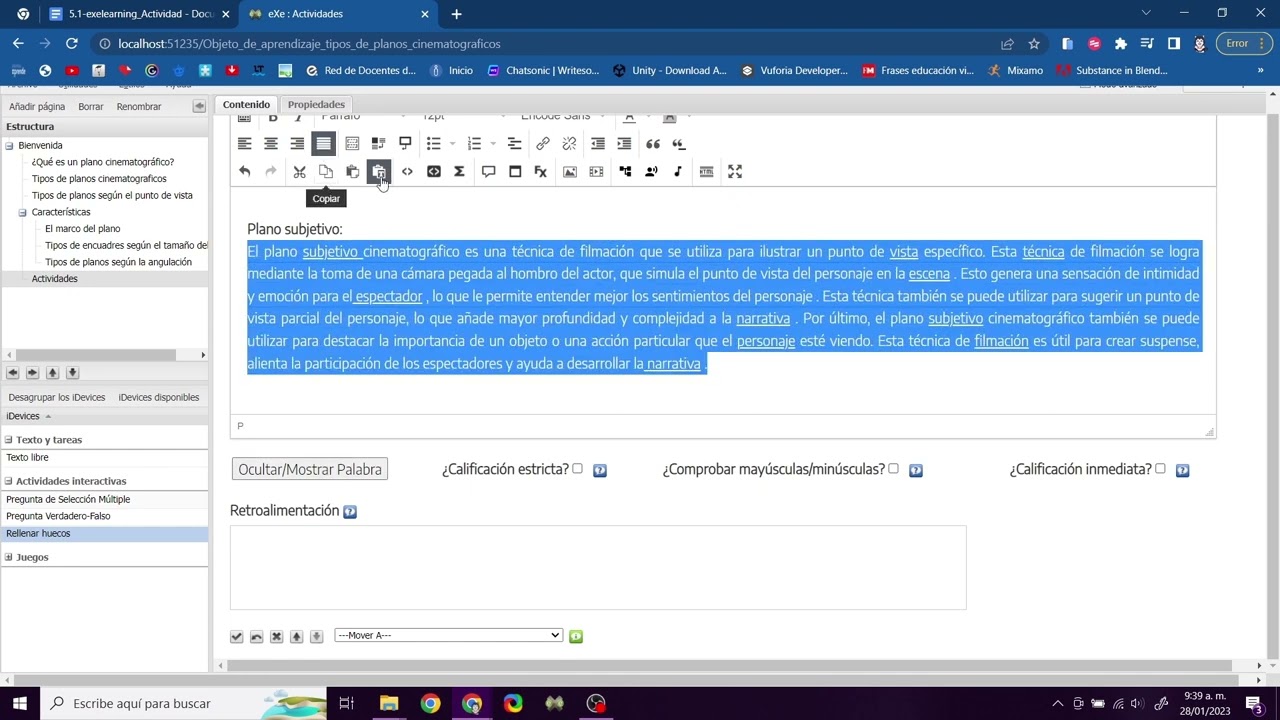 ¿Cómo crear actividades en exelearning?