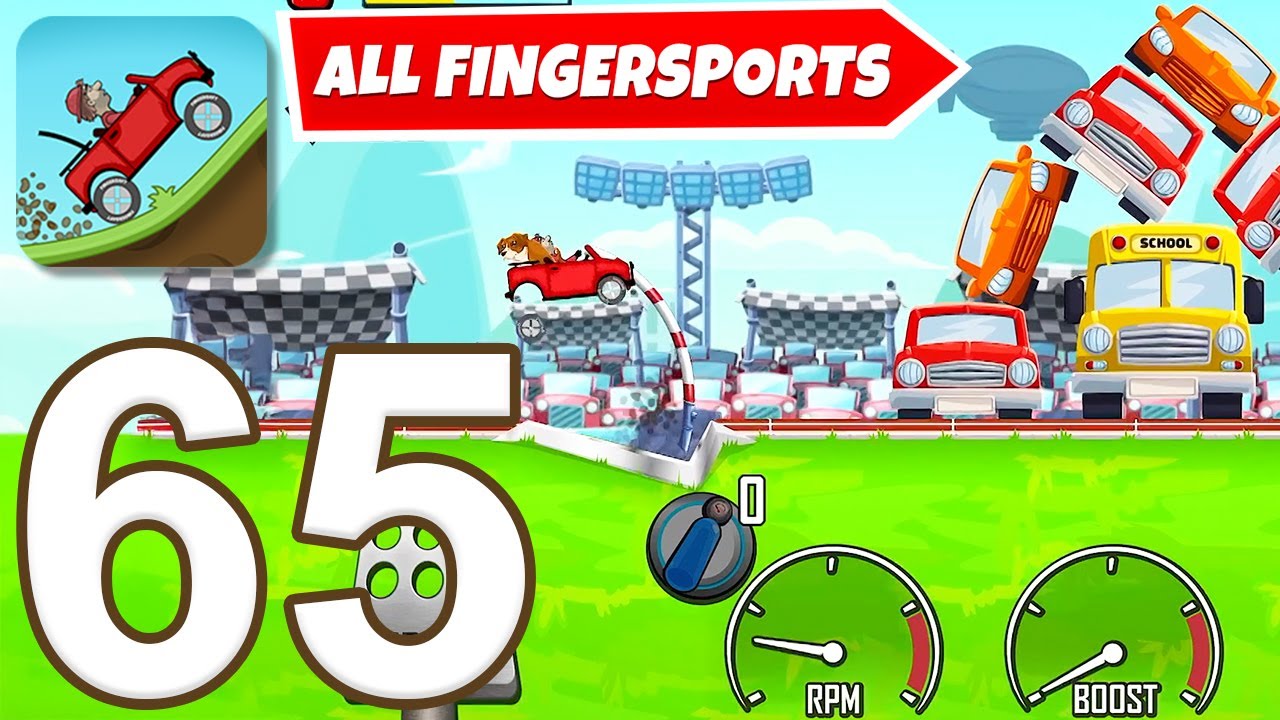 Hill Climb Racing - Gameplay Walkthrough Part 65 - All Fingersports (iOS, Android)