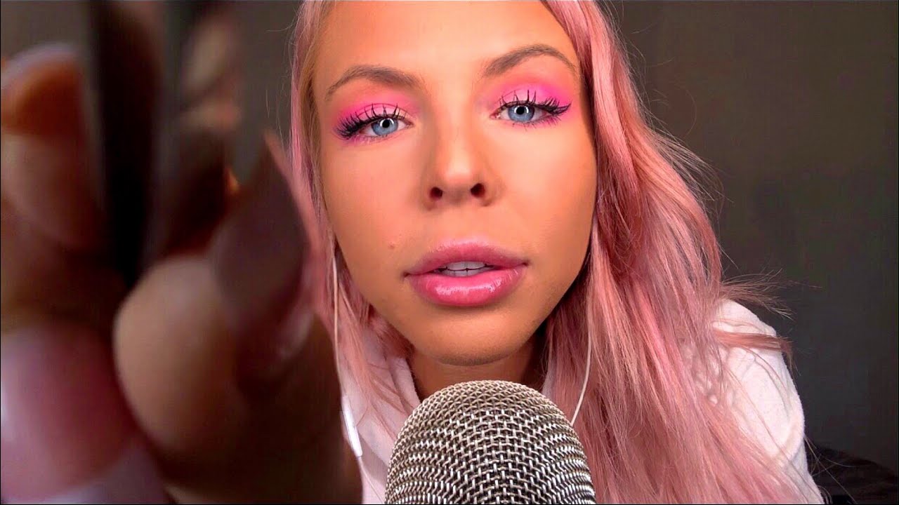 ASMR CLOSE UP~ DOING YOUR EYEBROWS WITH INAUDIBLE WHISPERING (“Spoolie, spoolie”)