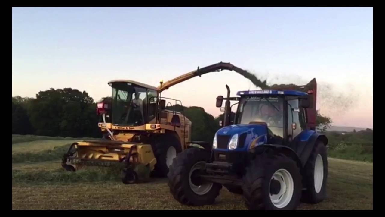 2016 Silage Northern Ireland with New Holland FX58 Harvester - 4K Drone Footage