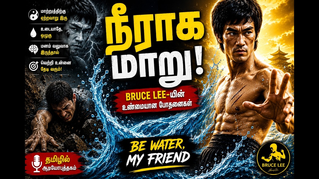 நீராக இரு நண்பரே, தமிழில் புரூஸ் லீயின் உண்மையான போதனைகள்|Tamil Audio Book Summary