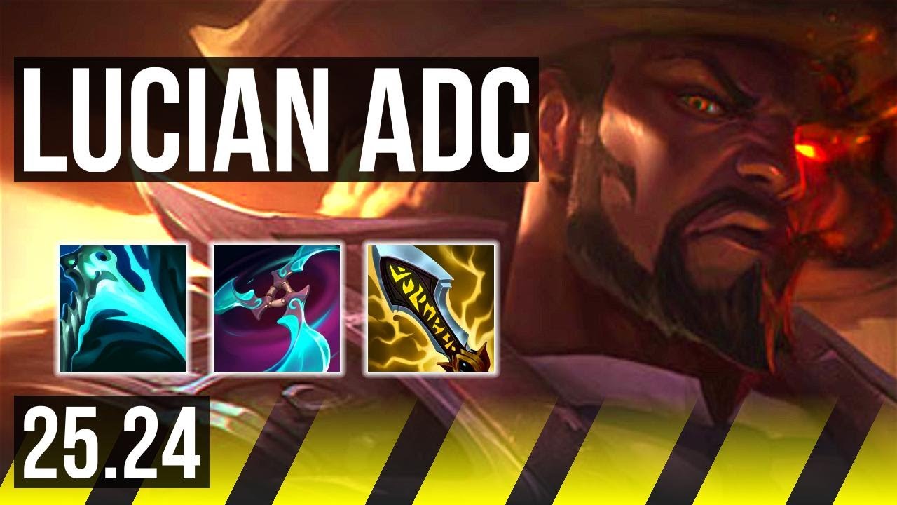 LUCIAN & Yuumi vs YUNARA & Rell (ADC) | 7k gold comeback, 50K damage | KR Master | 25.24