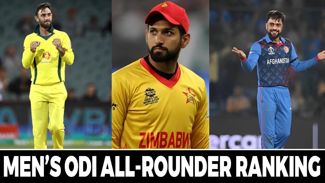 ICC Men's ODI All-Rounder Ranking | Men's Top 10 All-Rounder Ranking #cricket